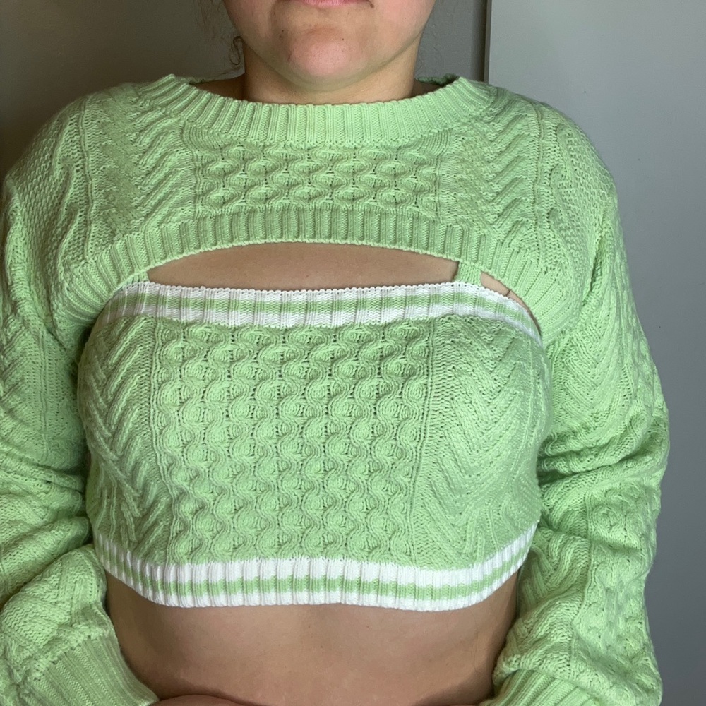 Shein crop sweater